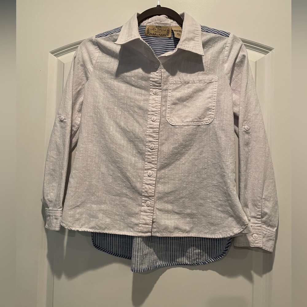 Life Style Petite casual button up